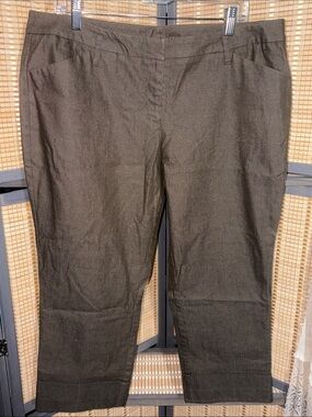 Women's Chocolate Brown Crop Pants